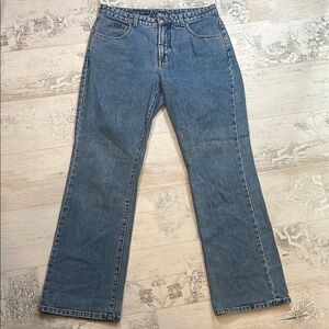 Faconnable Distressed Bootcut Jeans Size 12